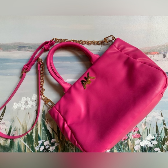 🩷Anne Klein Pink Satchel Purse Crossbody🩷 - Picture 3 of 14